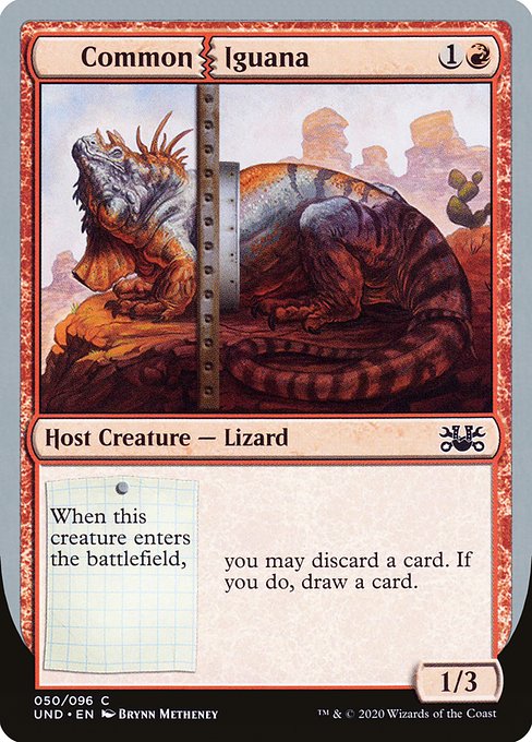 Common Iguana highlighted card art