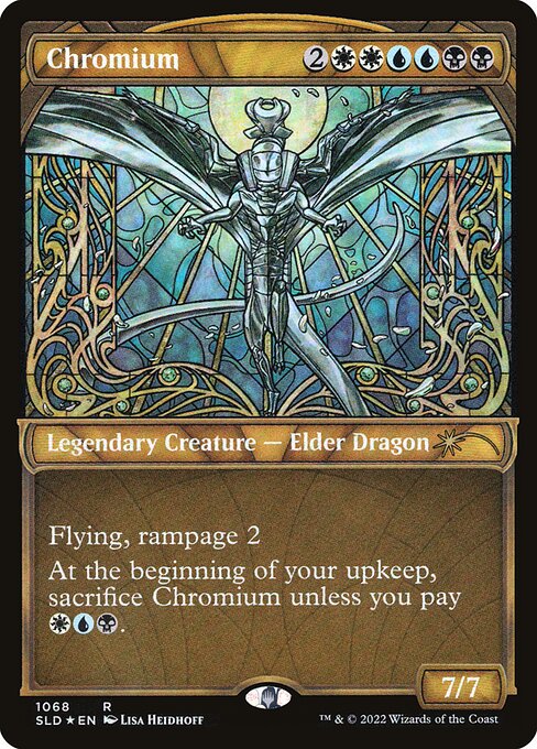 Chromium highlighted card art