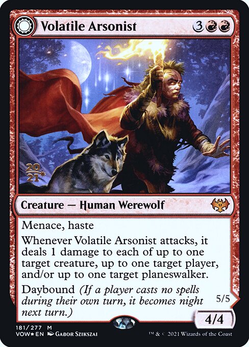 Volatile Arsonist // Dire-Strain Anarchist from Innistrad: Crimson Vow Promos