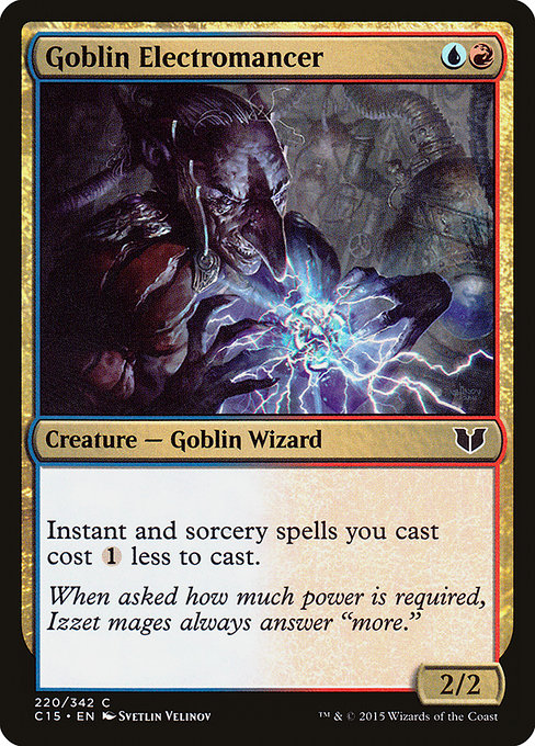 Goblin Electromancer from Commander 2015
