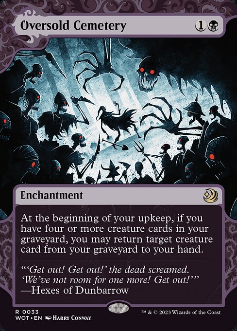 Oversold Cemetery highlighted card art