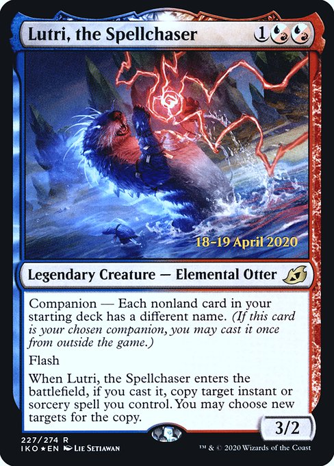 Lutri, the Spellchaser from Ikoria: Lair of Behemoths Promos