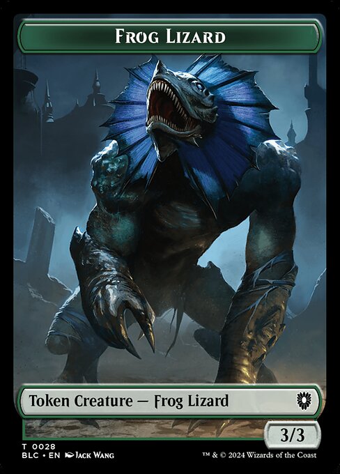 Frog Lizard from Bloomburrow Commander Tokens