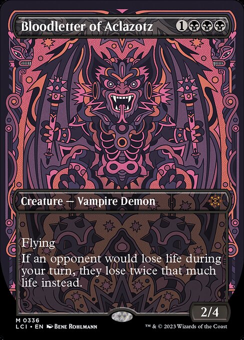 Bloodletter of Aclazotz highlighted card art