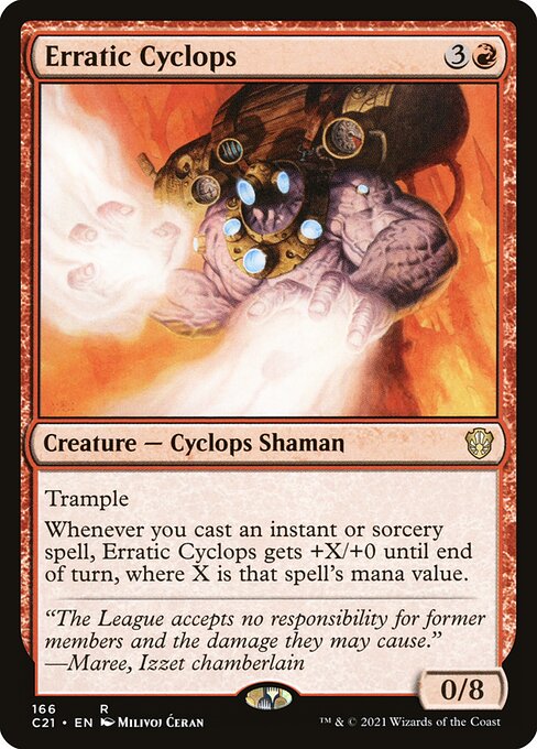 Erratic Cyclops highlighted card art