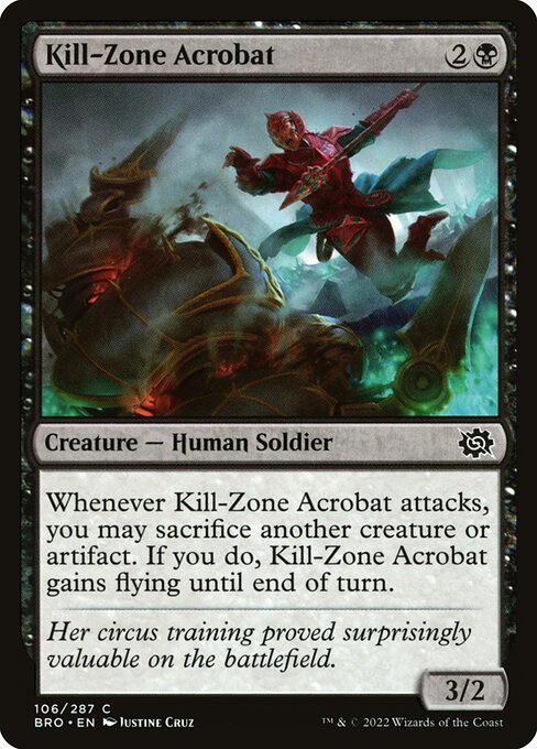 Kill-Zone Acrobat highlighted card art
