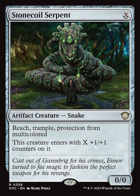 Stonecoil Serpent from Secrets of Strixhaven Commander