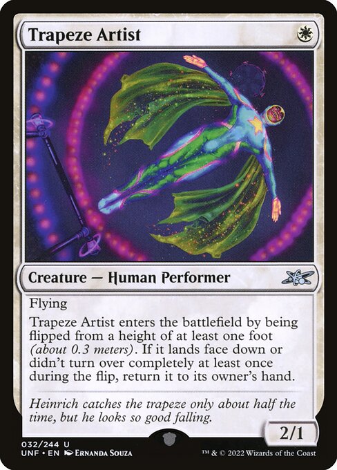 Trapeze Artist highlighted card art