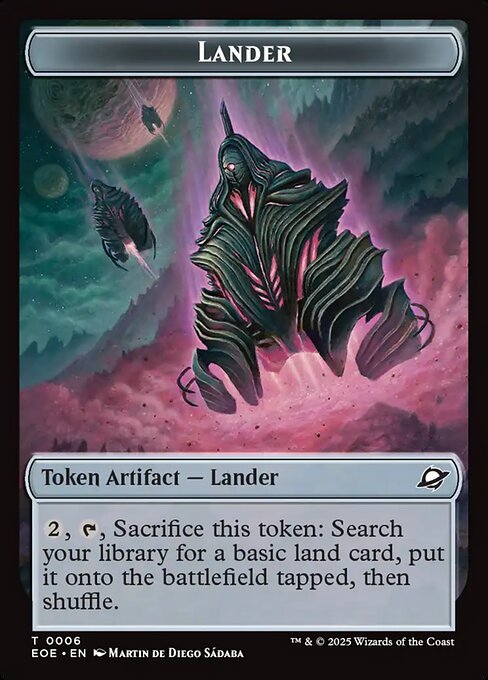 Lander highlighted card art