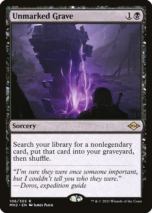 Unmarked Grave from Modern Horizons 2