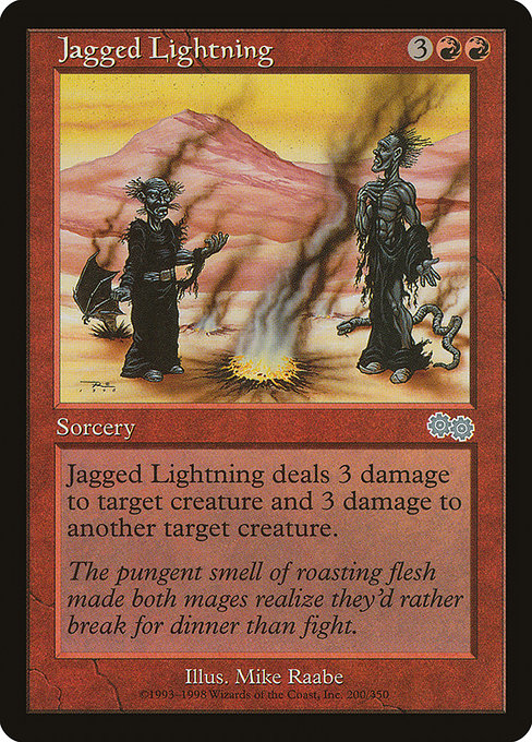 Jagged Lightning from Urza's Saga