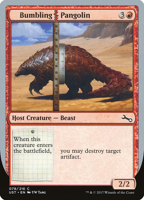Bumbling Pangolin highlighted card art