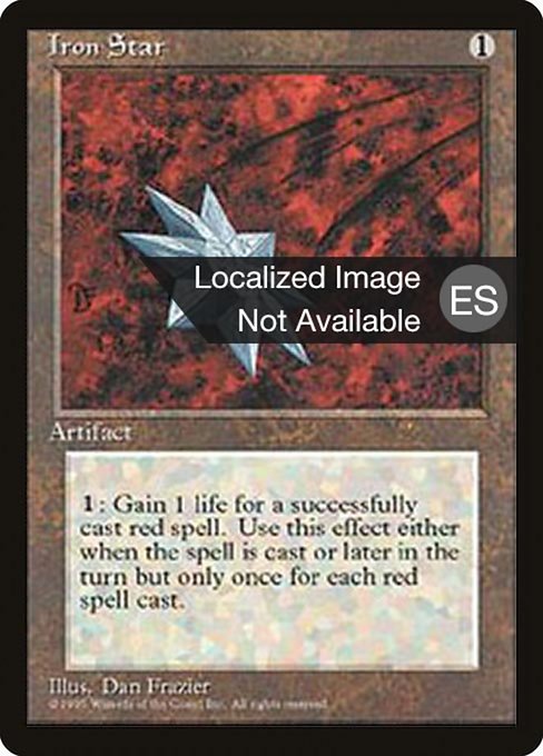 Iron Star from Fourth Edition Foreign Black Border