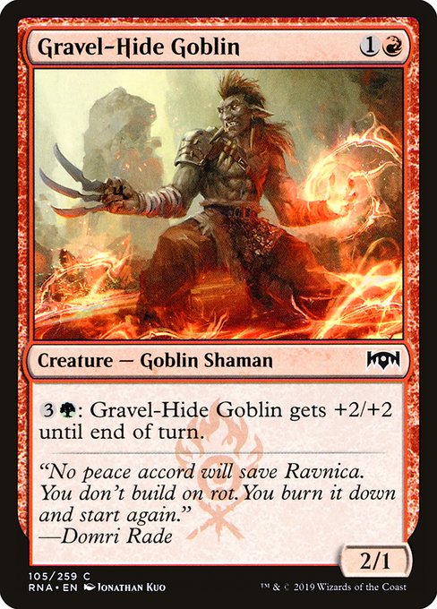 Gravel-Hide Goblin from Ravnica Allegiance