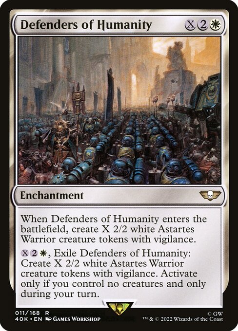 Defenders of Humanity highlighted card art