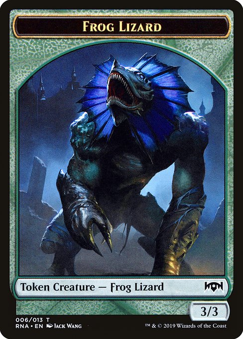 Frog Lizard from Ravnica Allegiance Tokens