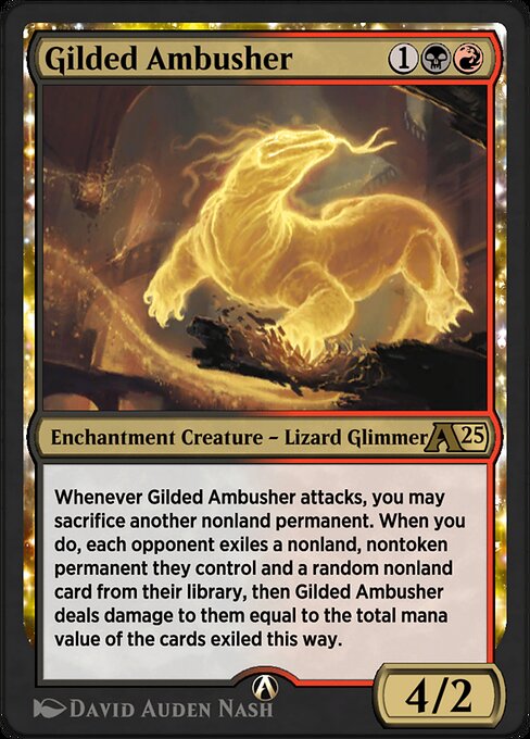 Gilded Ambusher highlighted card art