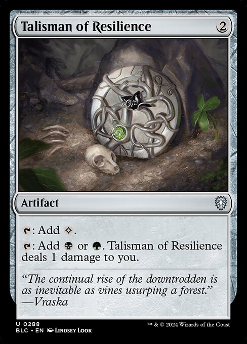 Talisman of Resilience from Bloomburrow Commander