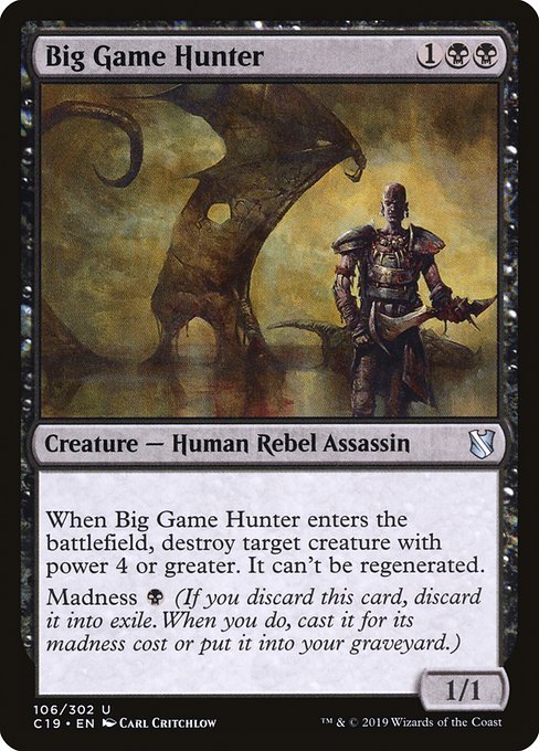 Big Game Hunter from Commander 2019