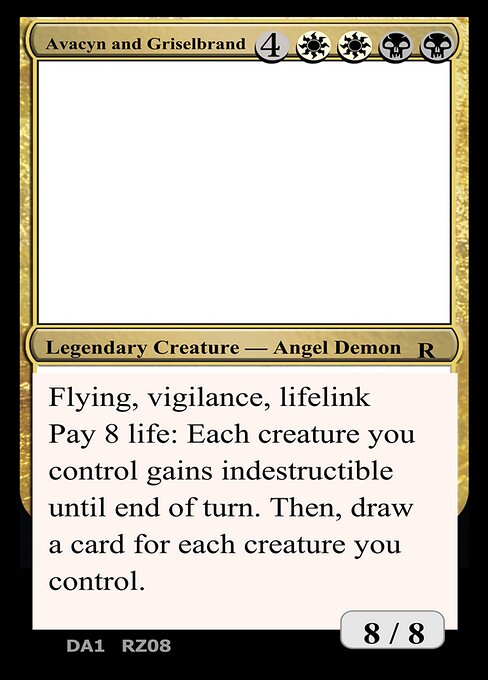 Avacyn and Griselbrand highlighted card art