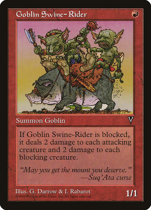Goblin Swine-Rider highlighted card art