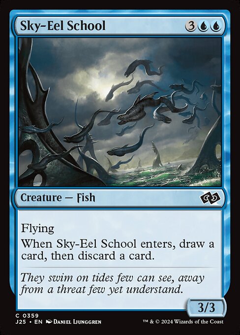 Sky-Eel School highlighted card art