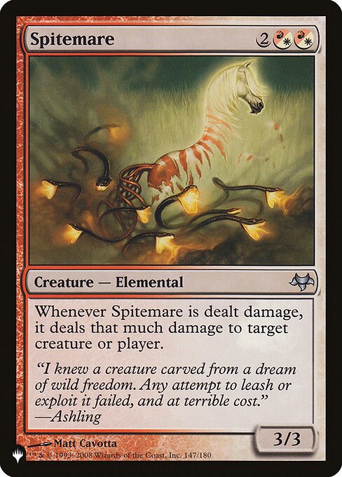 Spitemare highlighted card art