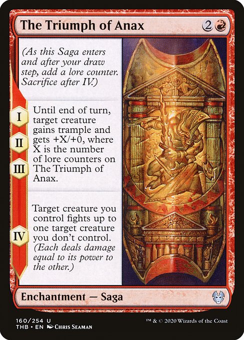 The Triumph of Anax highlighted card art