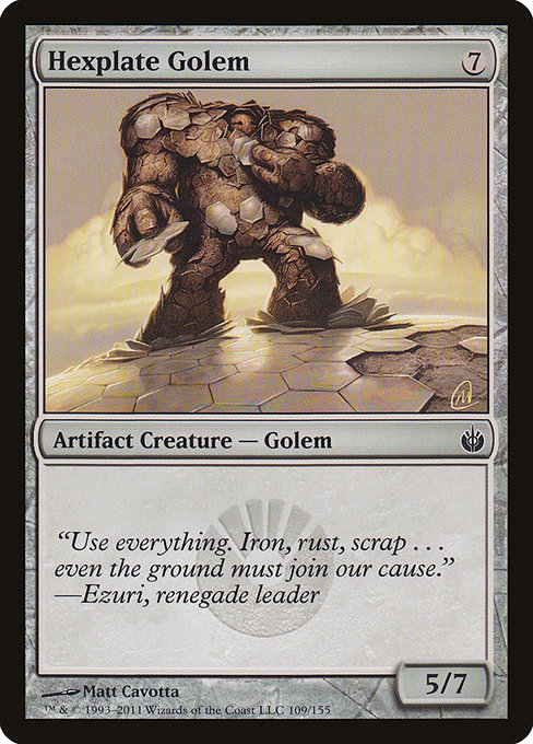 Hexplate Golem from Mirrodin Besieged