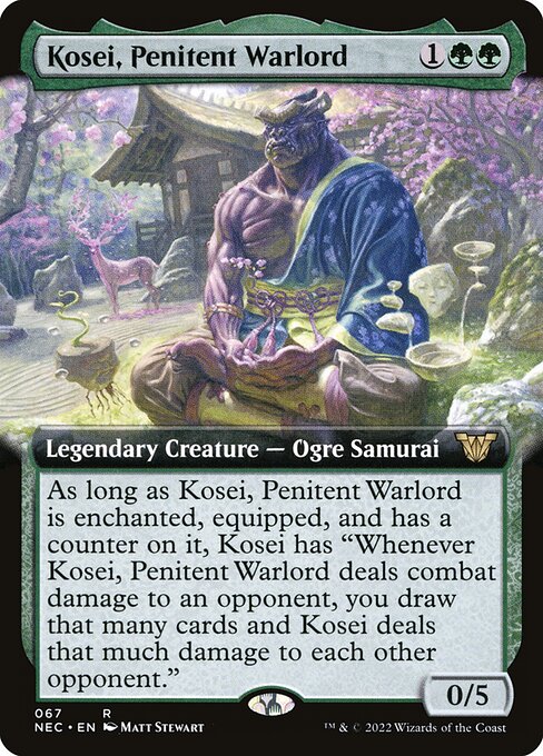 Kosei, Penitent Warlord highlighted card art