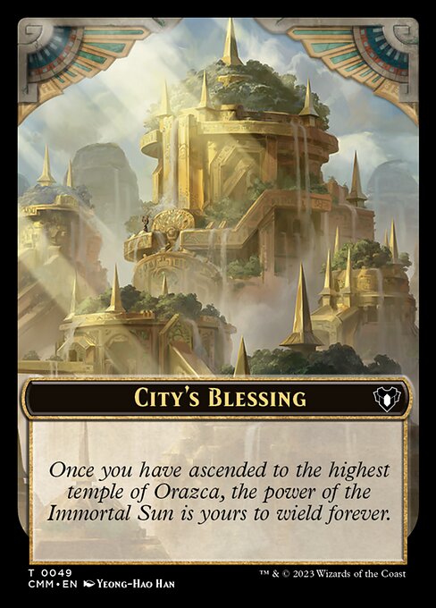City's Blessing from Commander Masters Tokens