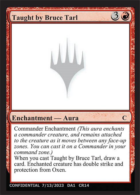 Taught by Bruce Tarl highlighted card art