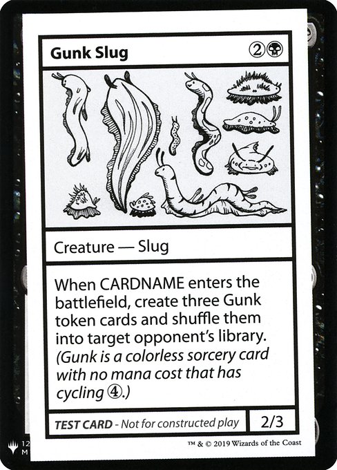 Gunk Slug from Mystery Booster Playtest Cards 2019