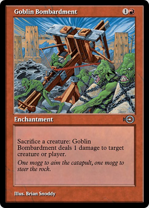 Goblin Bombardment from Magic Online Promos