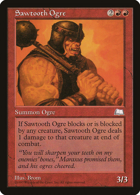 Sawtooth Ogre highlighted card art