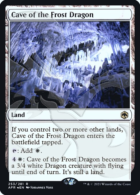 Cave of the Frost Dragon from Adventures in the Forgotten Realms Promos