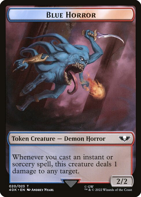 Blue Horror highlighted card art