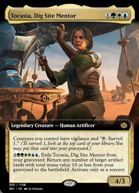Tocasia, Dig Site Mentor highlighted card art