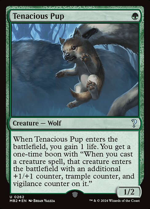 Tenacious Pup highlighted card art