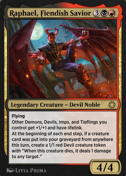 Raphael, Fiendish Savior highlighted card art
