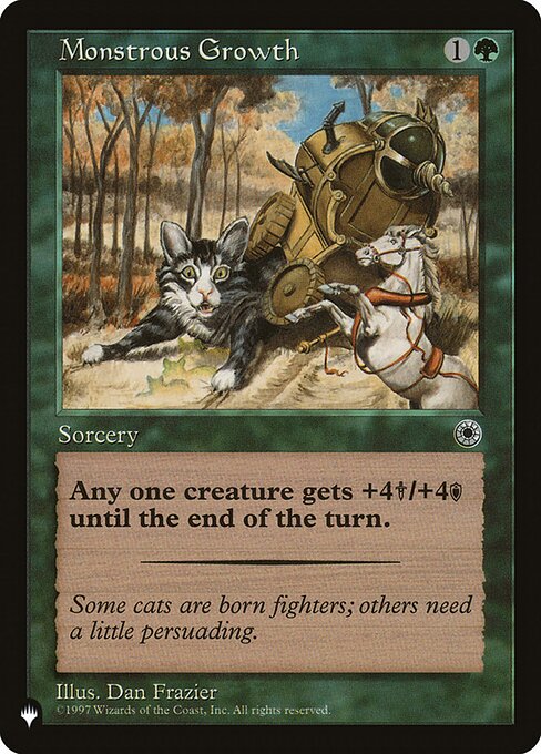 Monstrous Growth highlighted card art
