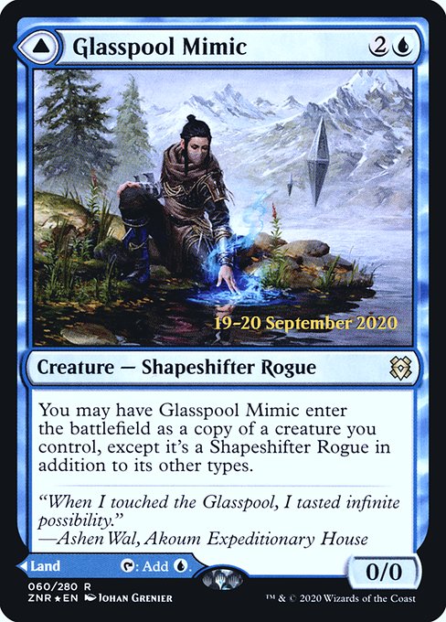 Glasspool Mimic // Glasspool Shore from Zendikar Rising Promos