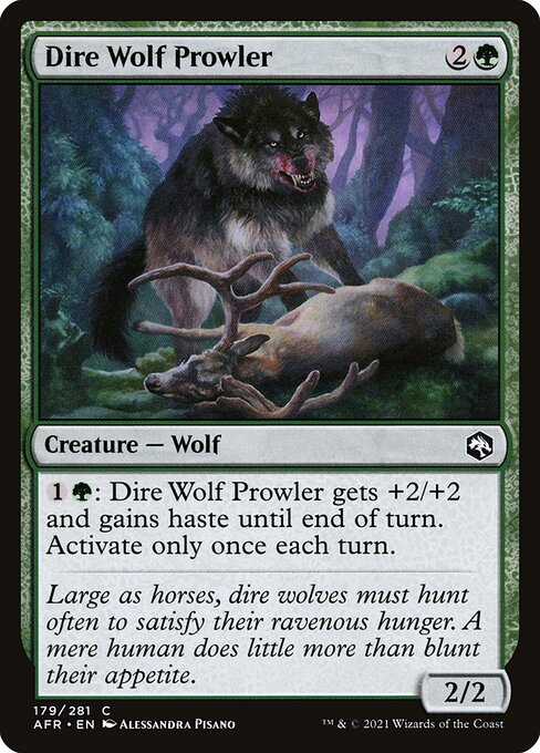 Dire Wolf Prowler from Adventures in the Forgotten Realms