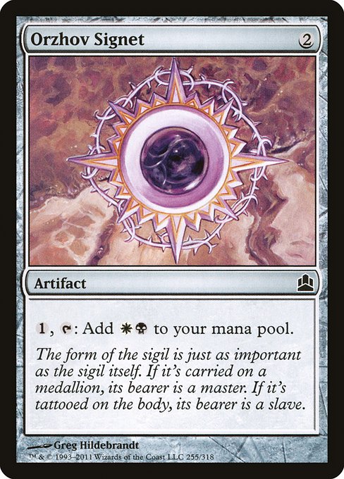 Orzhov Signet from Commander 2011