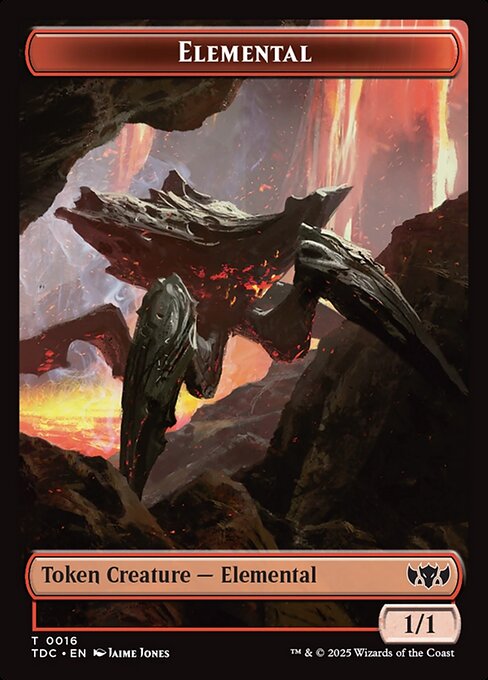 Elemental highlighted card art