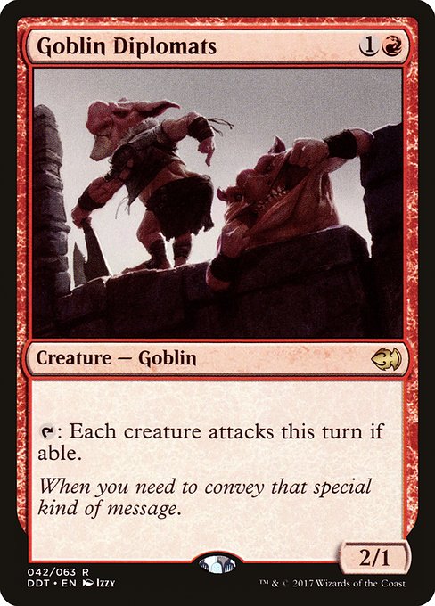 Goblin Diplomats highlighted card art