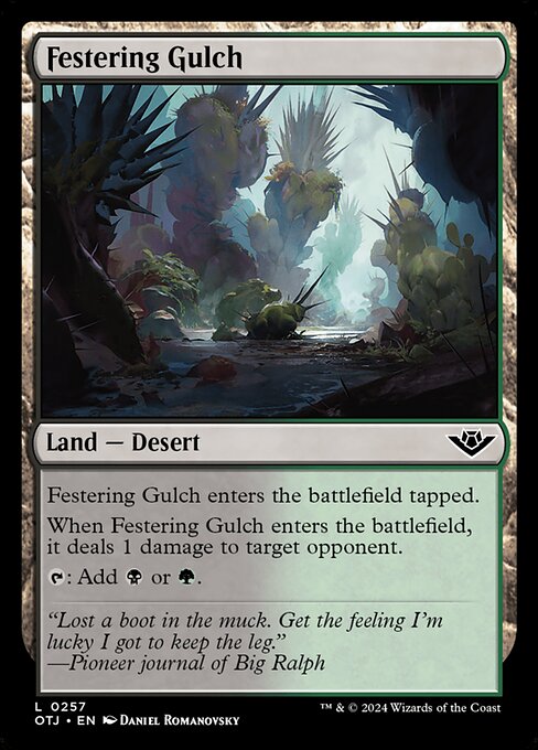 Festering Gulch highlighted card art
