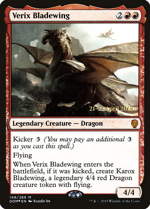 Verix Bladewing from Dominaria Promos