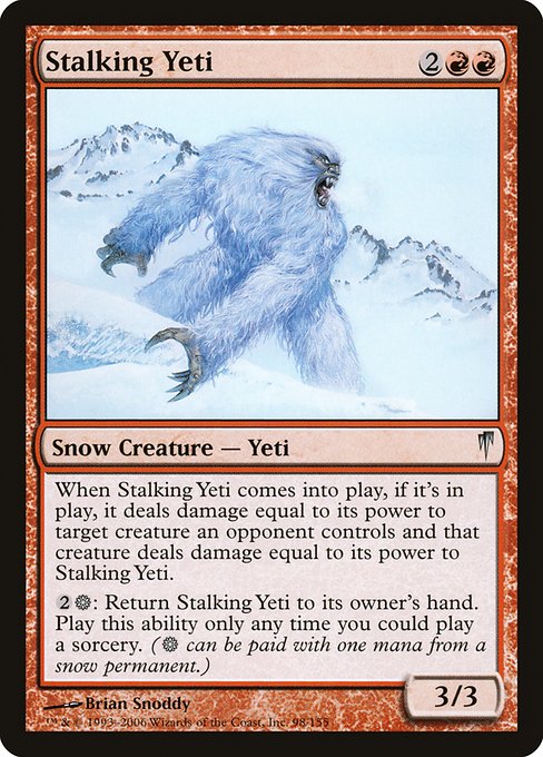 Stalking Yeti highlighted card art