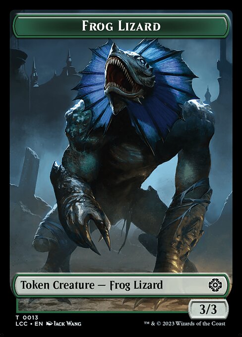 Frog Lizard from The Lost Caverns of Ixalan Commander Tokens